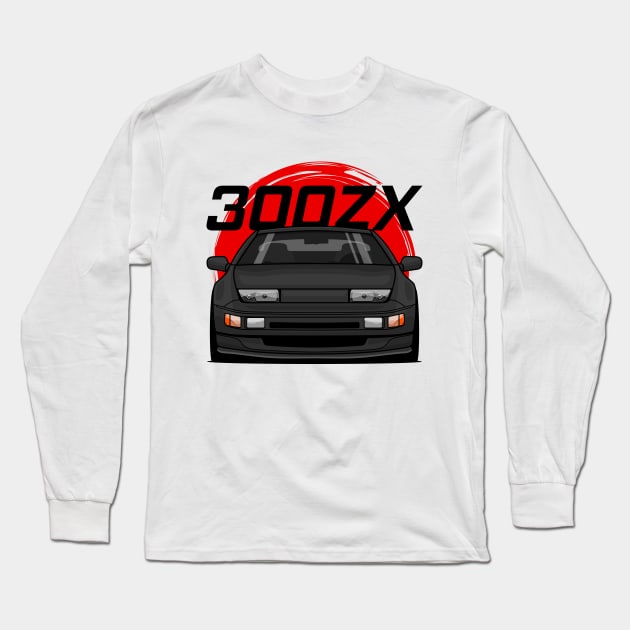 Black 300ZX Z32 Long Sleeve T-Shirt by GoldenTuners